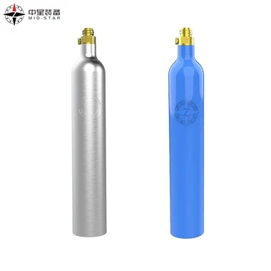 Bouteille de CO2 en aluminium avec valve CGA 320