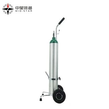 Cylindre médical en aluminium avec valve CGA 910