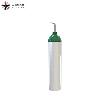 Kit de bouteille d'oxygène médical E sur chariot vide